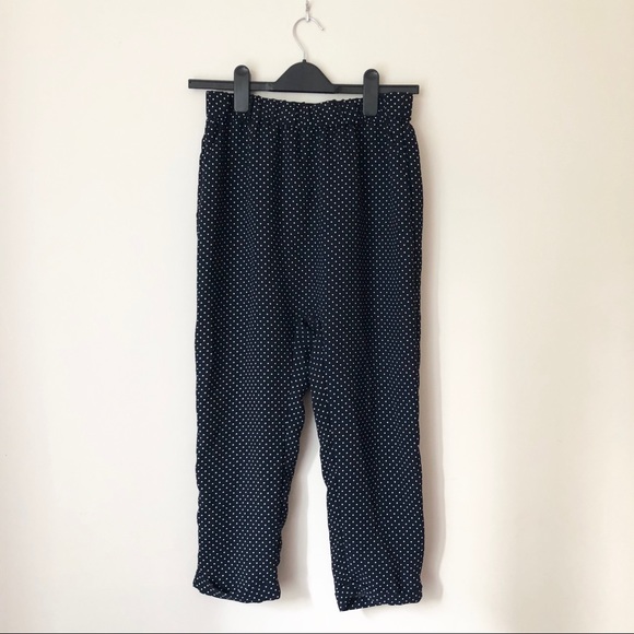 Zara Pants - Zara Polka Dot Cropped Pants